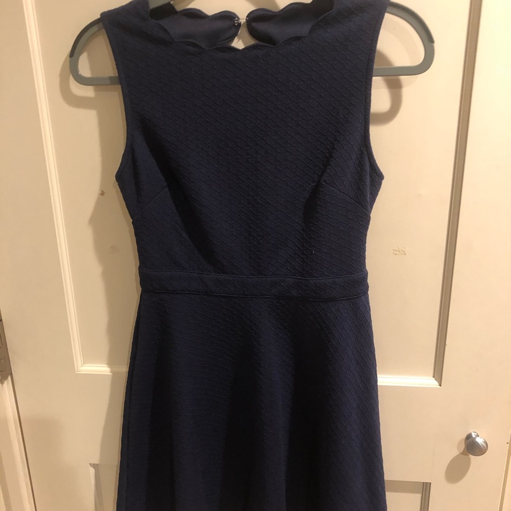 Blue, simple dress could be used for any occasion!
